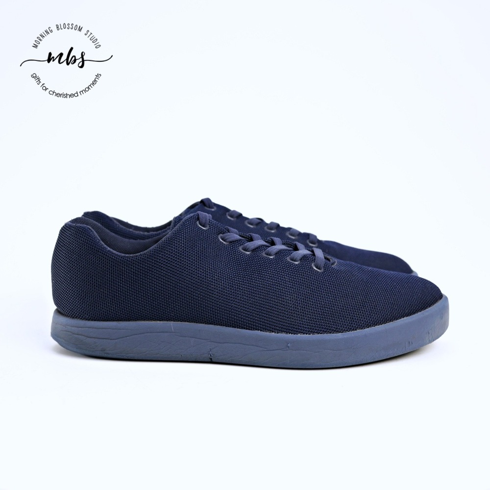 Atoms Model R40 Casual‎ Breathable Knit Sneakers Blue Men 11.75 Women 13.25